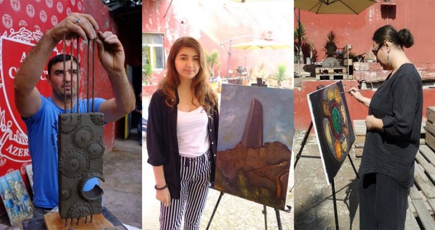 В Баку прошел 12 пленэр на тему национальные ценности – ФОТО