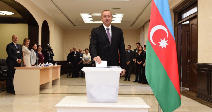 Azerbaijan's president votes in constitutional referendum