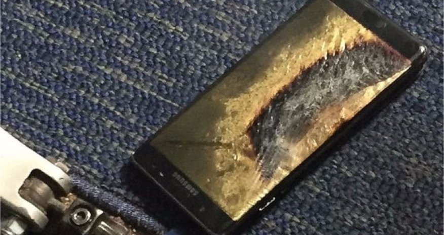 ‘Fixed Samsung Galaxy Note 7' catches fire on plane