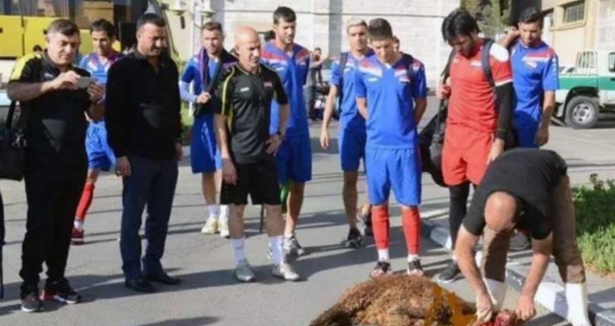 Футболисты совершили жертвоприношение
