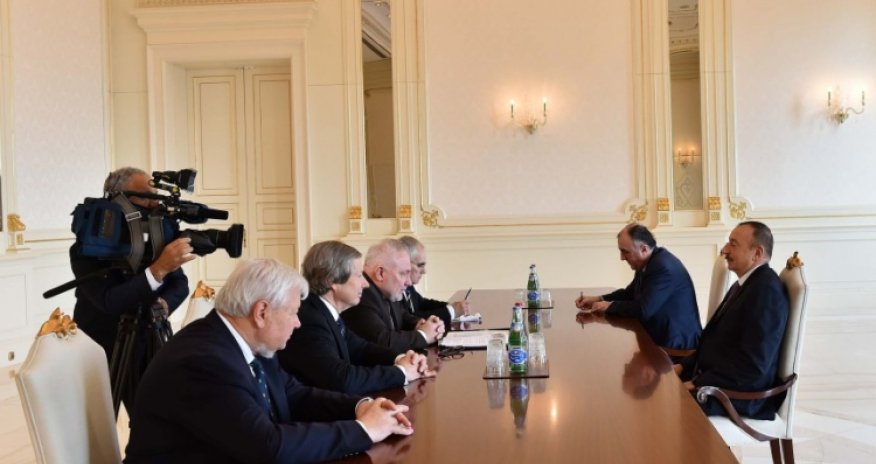 Ilham Aliyev received OSCE Minsk Group co-chairs