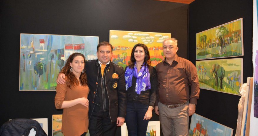 Azerbaijani artist`s works displayed at “Art Shopping” international festival
