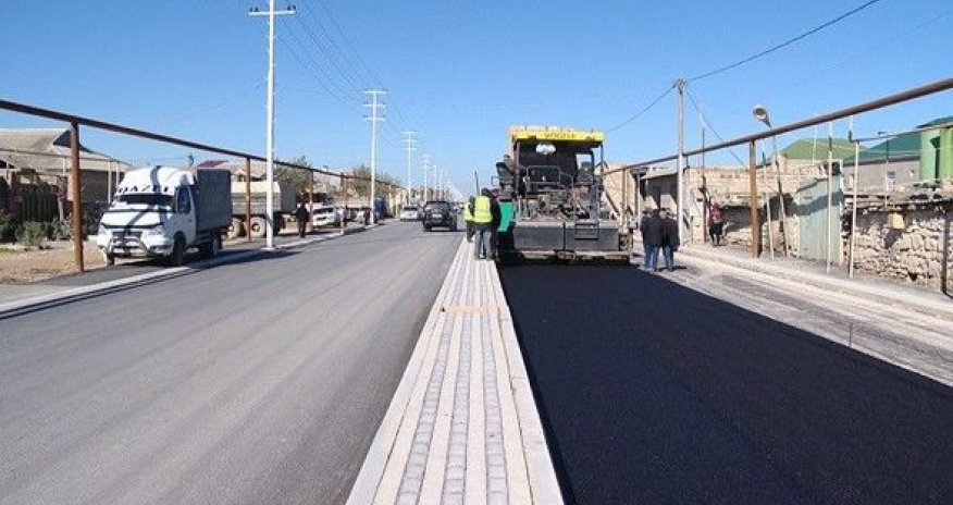 Bu yolda yenidənqurma işləri yekunlaşır – FOTOLAR + VİDEO