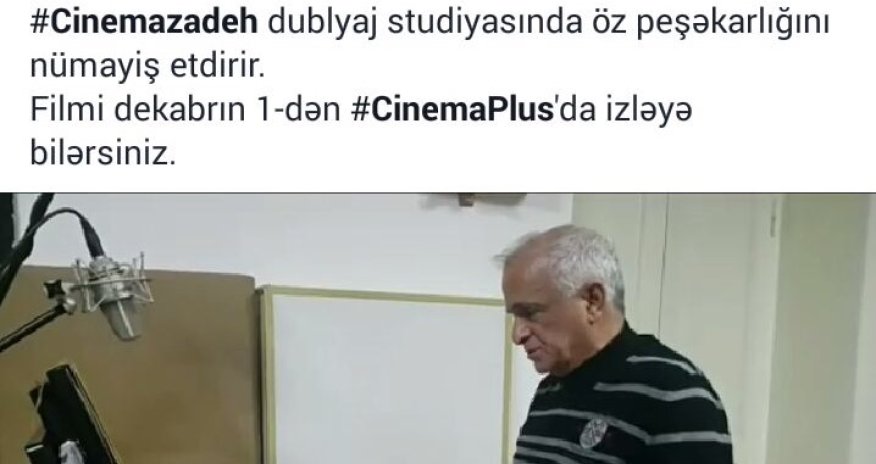 Məşhur simaların iştirakı ilə Hollivud filmi Azərbaycan dilinə dublyaj olundu