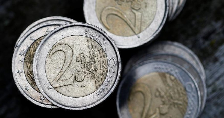 Euro hits near two-year low
