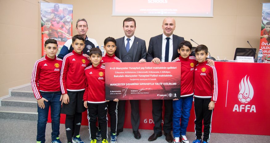 Winners of the MU Summer Soccer Schoolare heading to Manchester