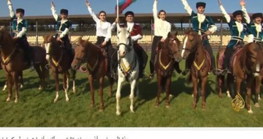 Al Jazeera broadcasts video about Karabakh horses