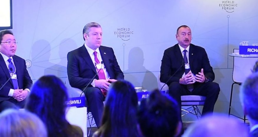 İlham Əliyev Davosda interaktiv iclasda iştirak edib