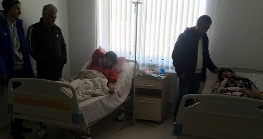 Futbolçularımız zəhərləndi - Xəstəxanadan foto