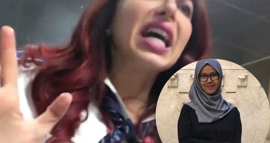 Müsəlman qızın hicabını çıxardılar