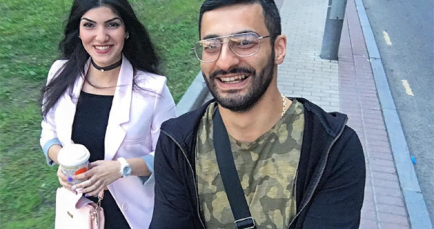 Erməni cütlük Azərbaycan mahnısını oxuyub oynadı - VİDEO