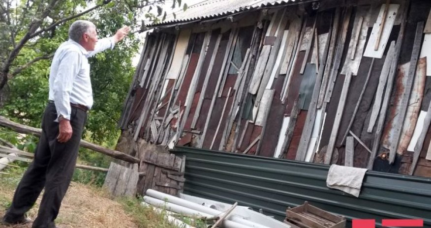 Tovuzun Qaralar kəndinin ermənilər tərəfindən atəşə tutulması nəticəsində evlərə ziyan dəyib