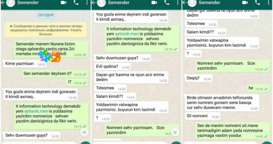 “WhatsApp”da evli qadınla rekord qıran yazışma... - FOTOLAR