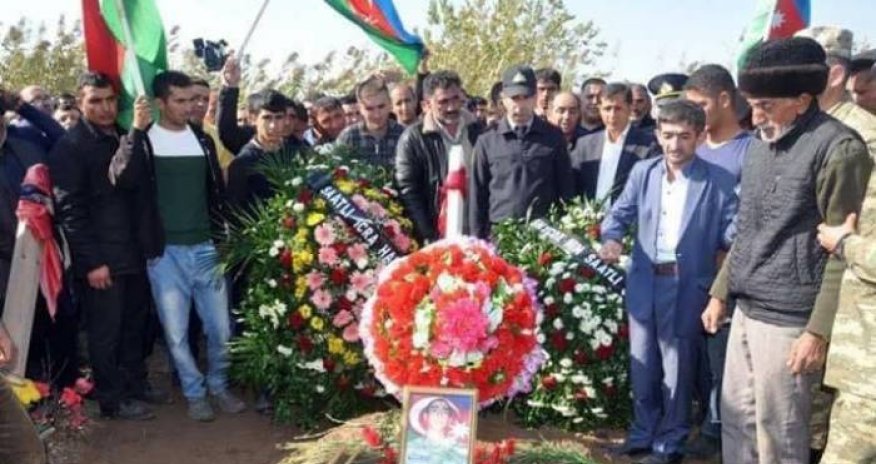 Şəhid Cabbar Zeynalovun dəfnindən FOTOLAR