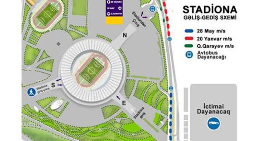 Bakı Olimpiya Stadionu azarkeşlərə müraciət etdi