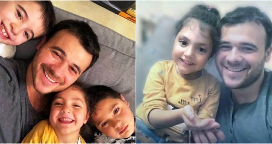 Emin Ağalarov əkizləri və Əminə ilə maraqlı gün keçirdi - FOTO