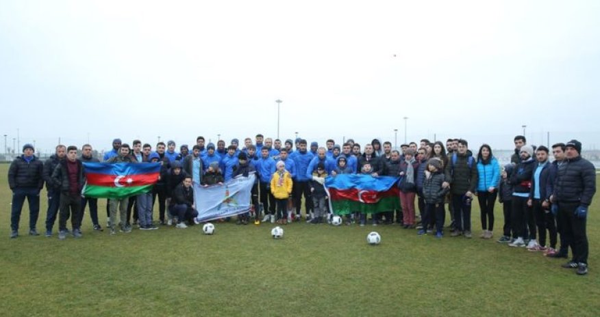 Autizmlilərin İdman Klubu «Zirə» klubunun məşqində — FOTOLAR