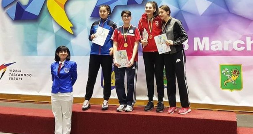 Millimiz Ukraynada on medal qazandı