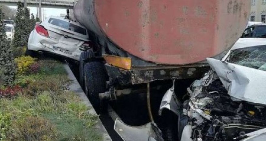 12 avtomobili əzə-əzə getdi - Azərbaycanlı sürücünün dəhşəti – VİDEO