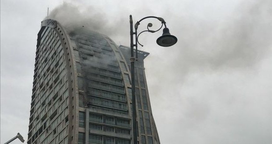 Bakıda “Trump Tower” yanır - FOTO + VİDEO