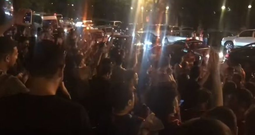 Bakıda “Qalatasaray” izdihamı - VİDEO