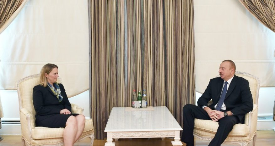 İlham Əliyev Bricet Brinki qəbul edib
