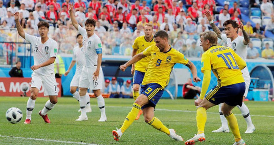 DÇ-2018: İsveç millisi Cənubi Koreyanı məğlub etdi