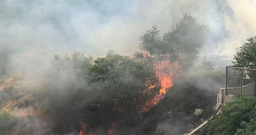 Bakıda GÜCLÜ YANĞIN - VİDEO