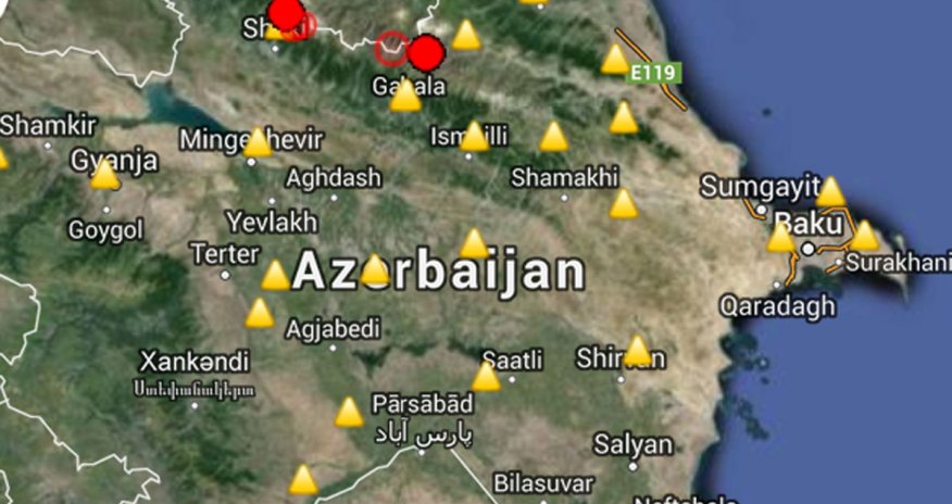 Azərbaycanda zəlzələ oldu