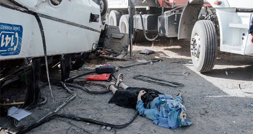 Qaradağda ağır qəza - Ölən və yaralananlar var + FOTOLAR