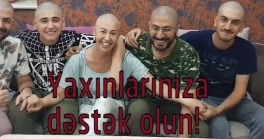 İlqar Mikayıloğlunun xanımı başını keçəl etdi - Ailəsi dəstək oldu+Video