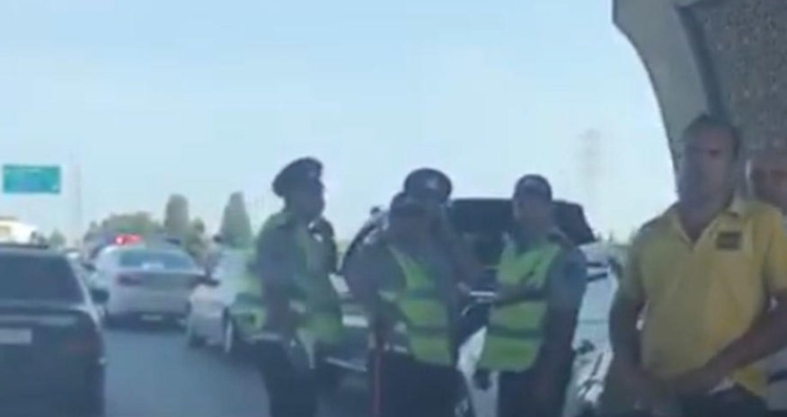 Aeroport yolunda qəza - VIDEO