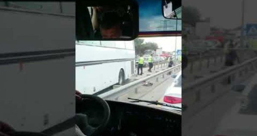 Bakı-Sumqayıt yolunda ağır qəza - VİDEO