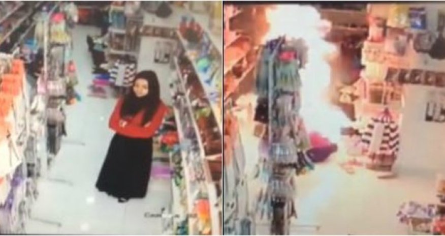 Gəncədə hicablı qızı mağazada diri-diri yandırdılar? - Nazirlikdən açıqlama - VİDEO