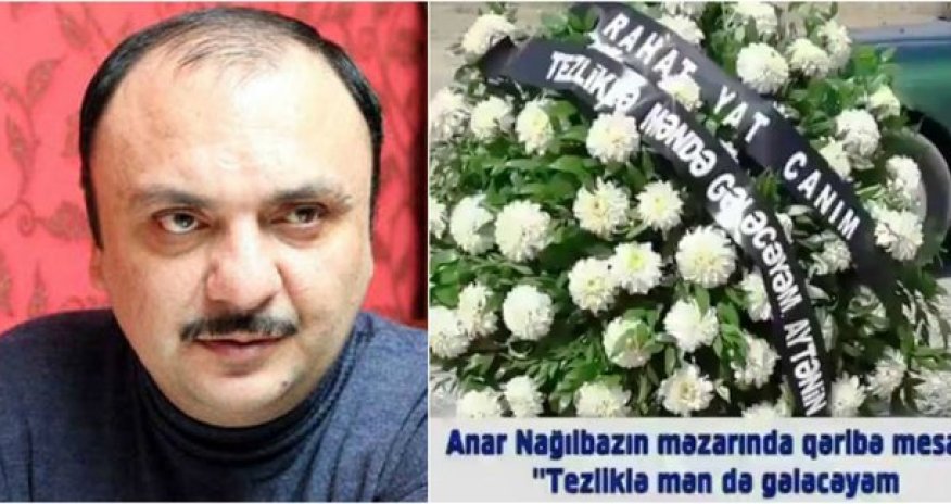 Nağılbazın ikinci arvadı onun məzarının üstünə əklil göndərdi - FOTO