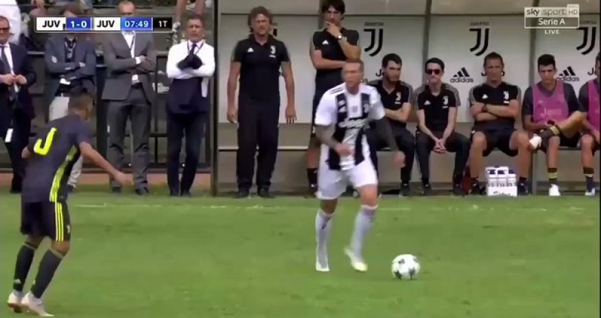 У Роналду ушло восемь минут на первый гол за «Ювентус» - ВИДЕО