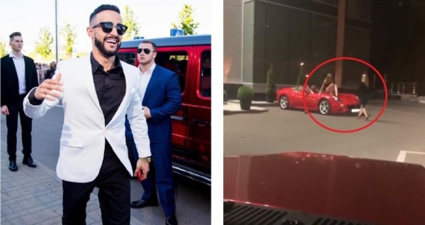 Azərbaycanlı blogerin maşınına hücum çəkildi  - VİDEO