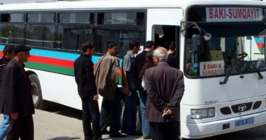 Bakı-Sumqayıt avtobuslarında gediş haqqı ENDİRİLDİ