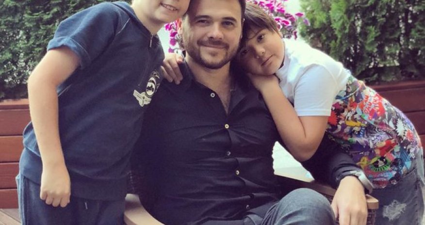 Emin əkizləri və Əminə ilə - FOTO