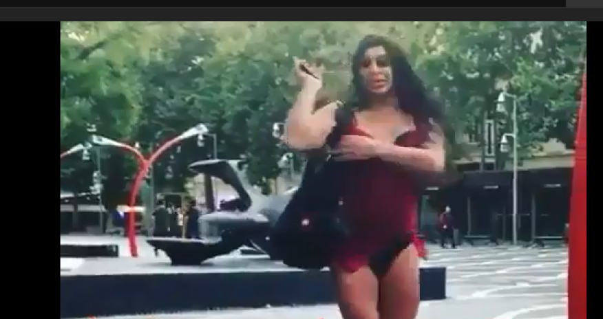 Cinsi azlıq nümayəndəsi Bakının mərkəzi parkında rəqs etdi  - VİDEO