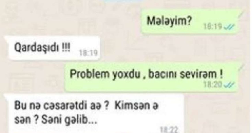 Sevgilisindən gələn mesajı QARDAŞI GÖRDÜ - 