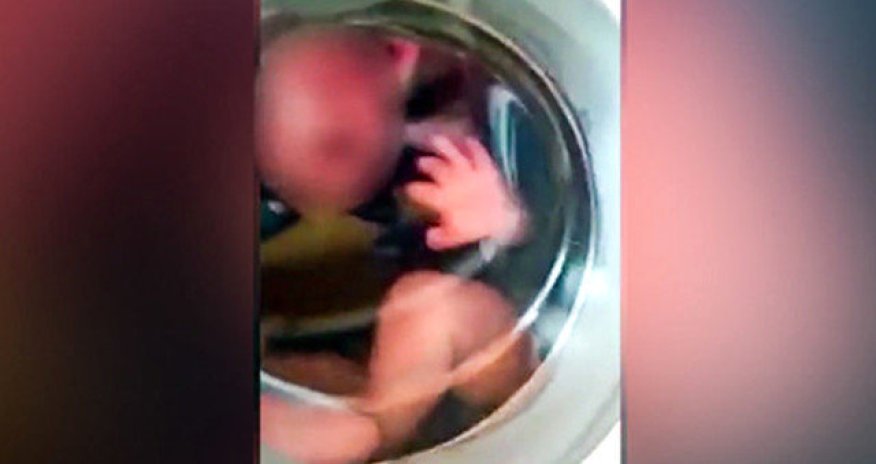 Dayədən inanılmaz VƏHŞİLİK - Uşağı paltaryuyan maşına atıb... - VİDEO