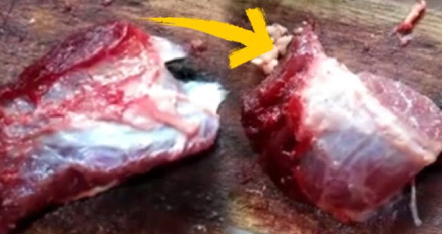Kəsilən ət bir anda hərəkət etdi – VİDEO
