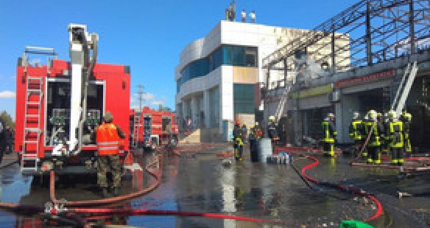 В Хатаинском районе начался сильный пожар - ВИДЕО
