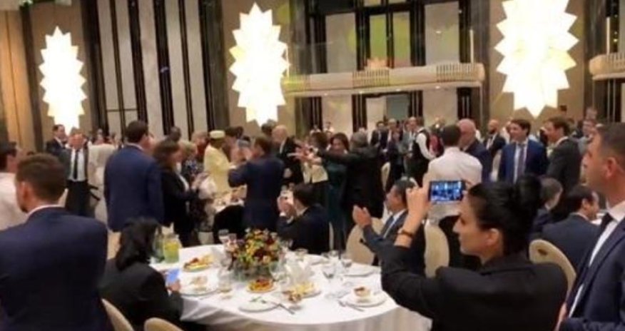 Paşinyan dövlət başçıları ilə Azərbaycan MAHNISINA OYNADI - VİDEO