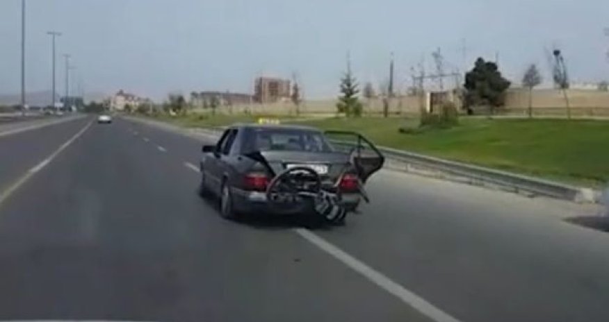 Лихач-таксист на бакинской дороге - ВИДЕО
