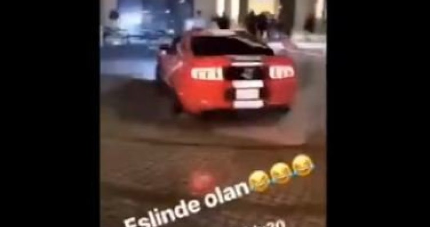 Bakıda futbolçu belə avtoşluq etdi - VİDEO