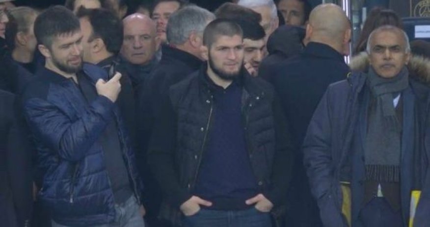 Хабиб и Ди Каприо наблюдали за игрой «ПСЖ» и «Ливерпуля»