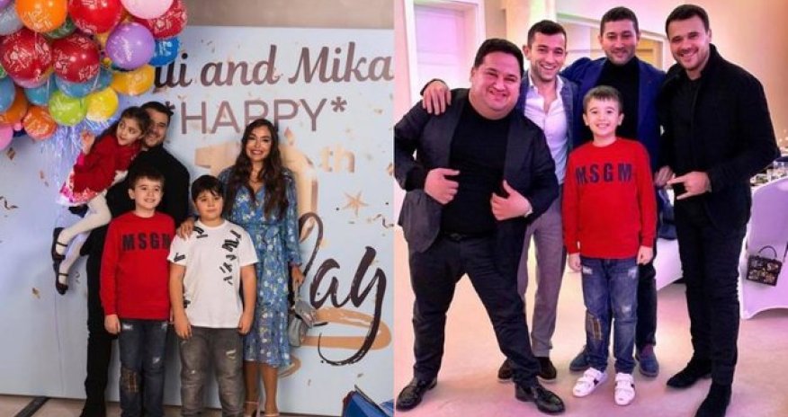 Leyla Əliyeva və Emin əkizlərinə ad günü etdi - Fotolar