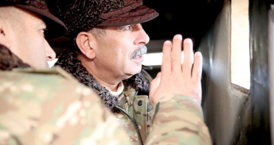 Zakir Həsənov cəbhə xəttində - FOTO